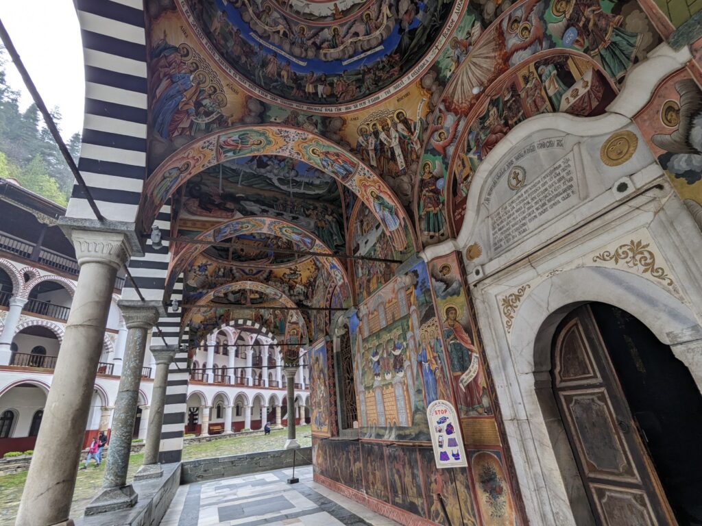 リラの僧院のフレスコ画天井