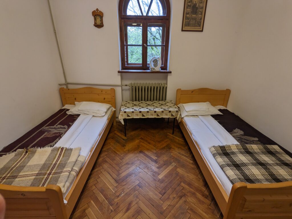 リラの僧院の宿泊所の部屋