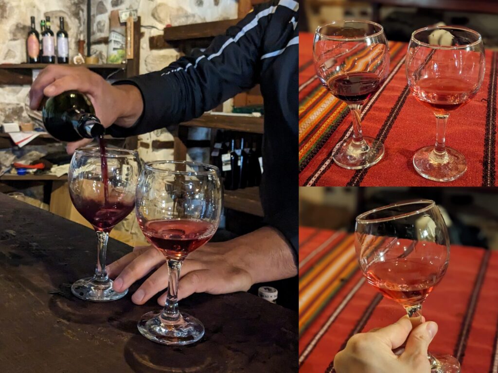 コルドプロフ邸のワインセラーでのテイスティング