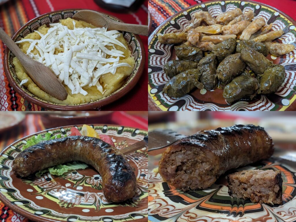 シロカラカのレストランで食べたロドピ地方の名物料理