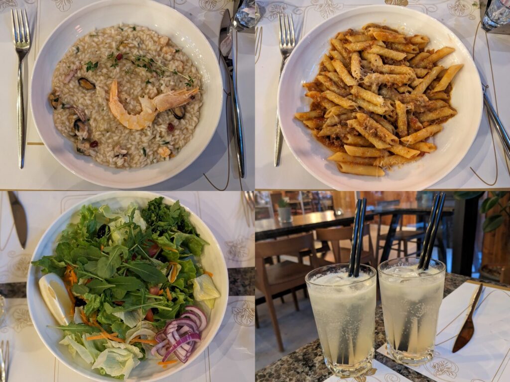 ブルガスのおしゃれイタリアンディナー