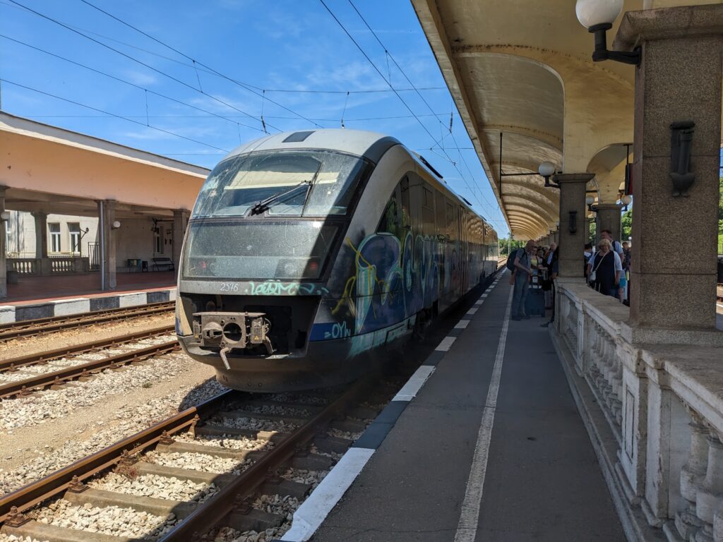 ルセからブカレスト行の国際列車