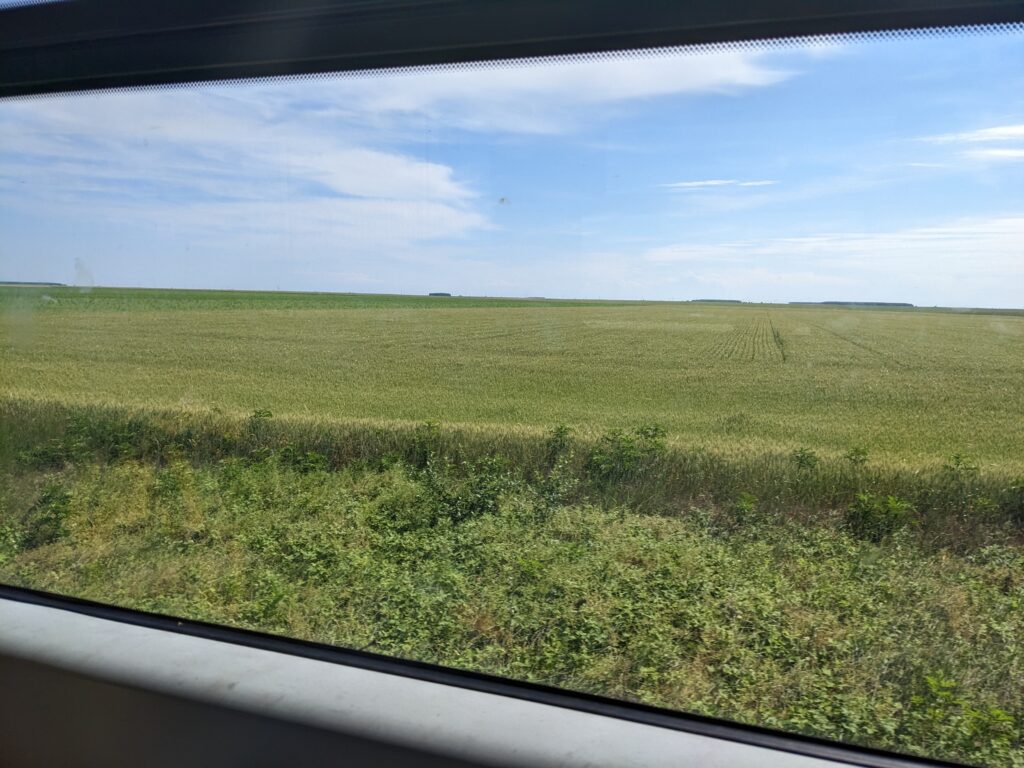 車窓から見たブルガリアの風景
