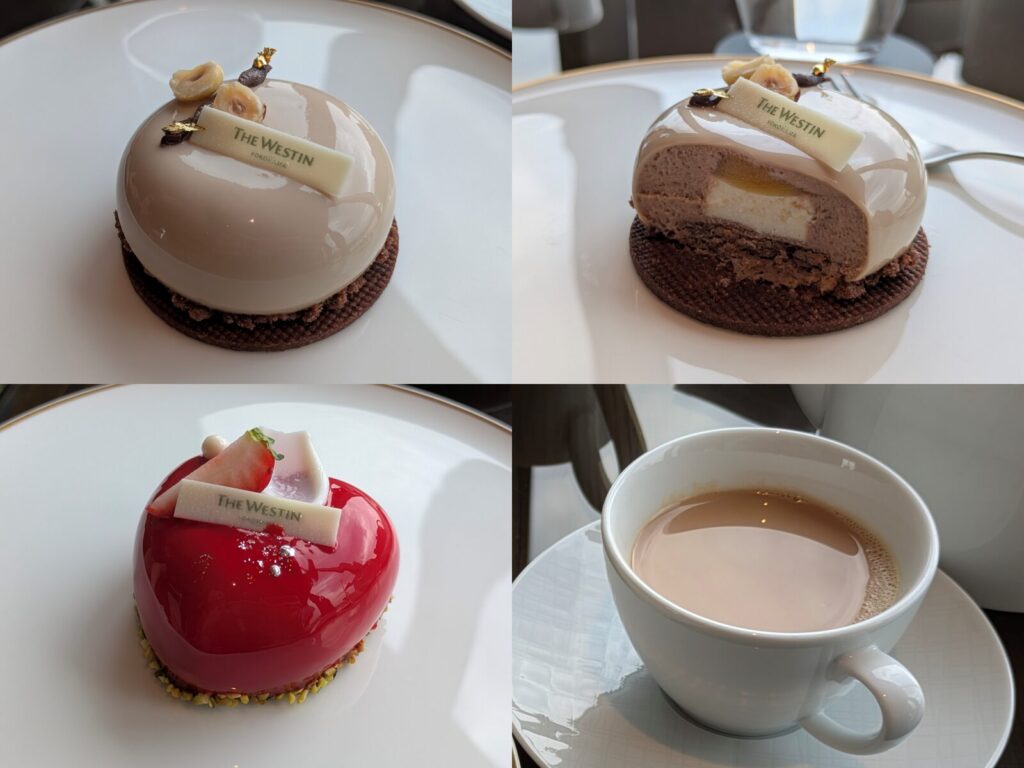 ウェスティン横浜ラウンジで食べたケーキ