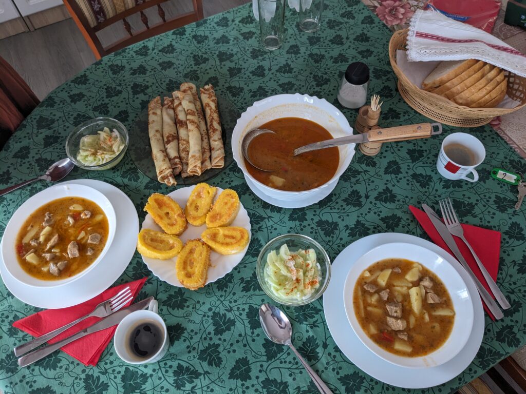 シク村で食べた宿のハンガリー料理