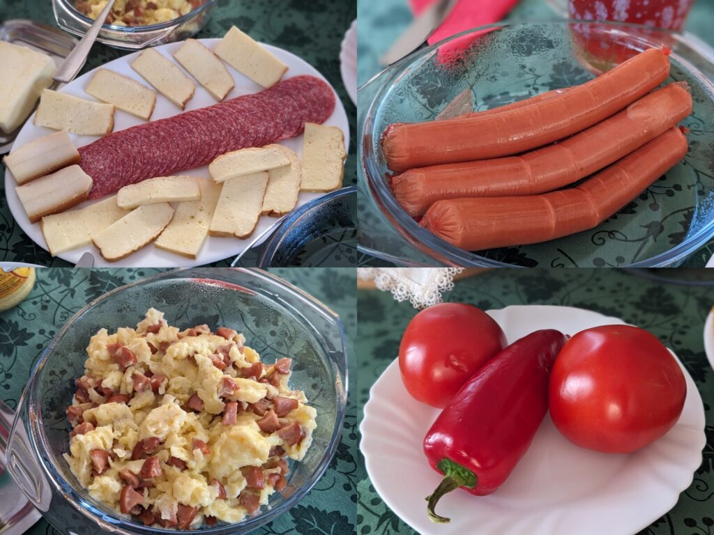 シク村で食べたハンガリー風朝食