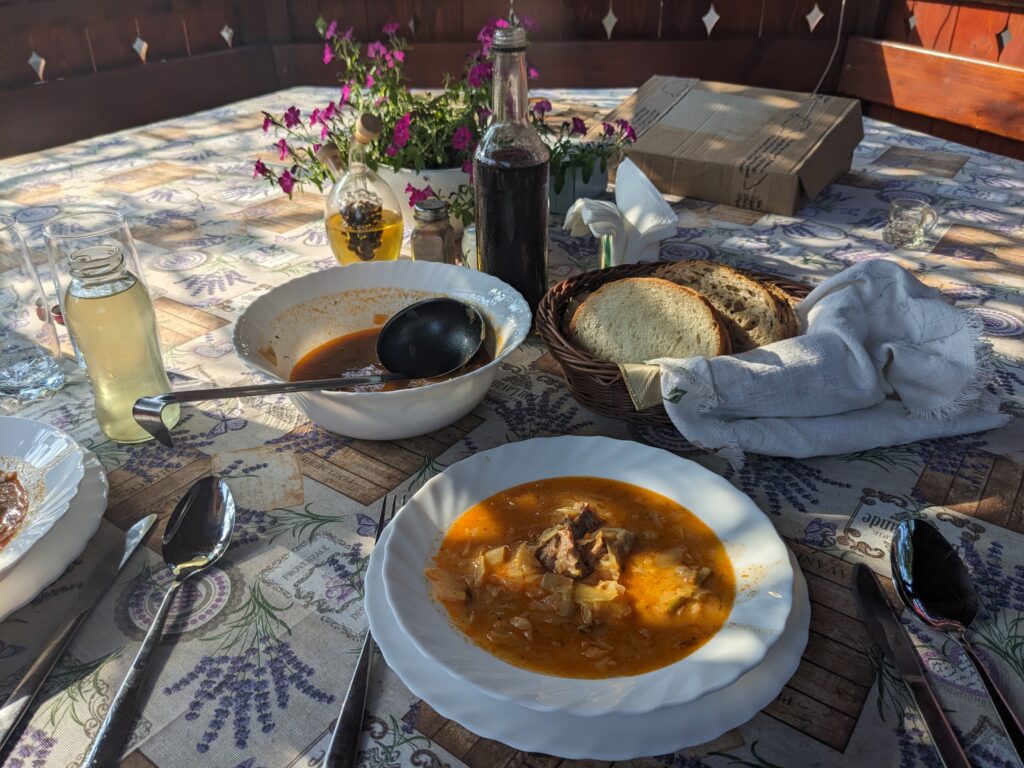 サンクライウの宿で食べた夕食