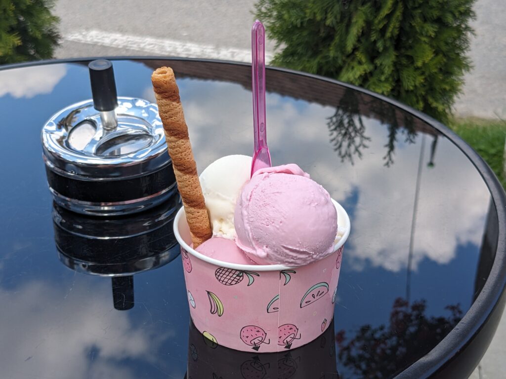 サンクライウのジェラート屋