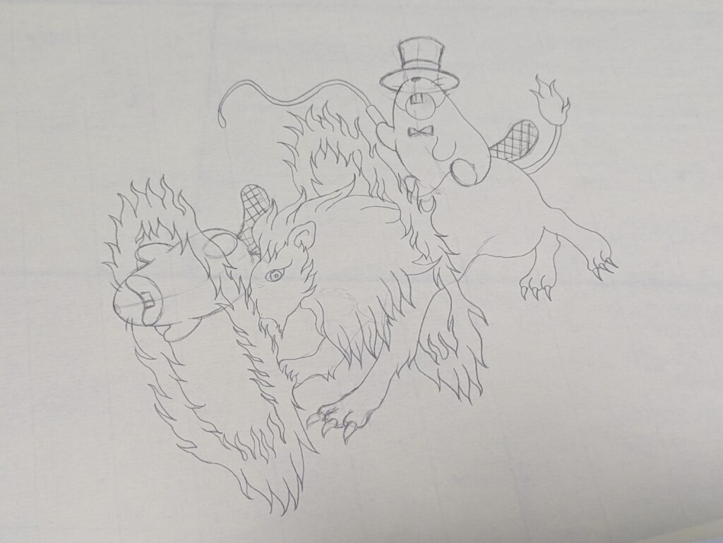 あやしいサーカス猛獣使い下絵