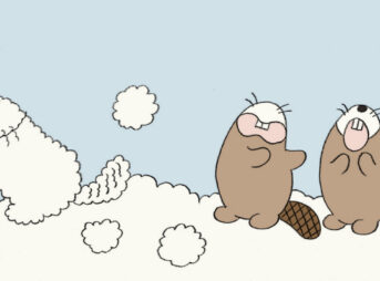 ビーバーとビーすけと雲