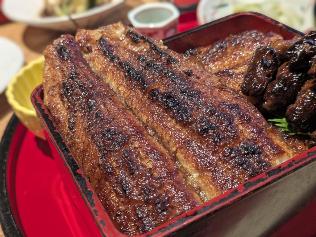 うな富士特上うな重うなぎの切り身