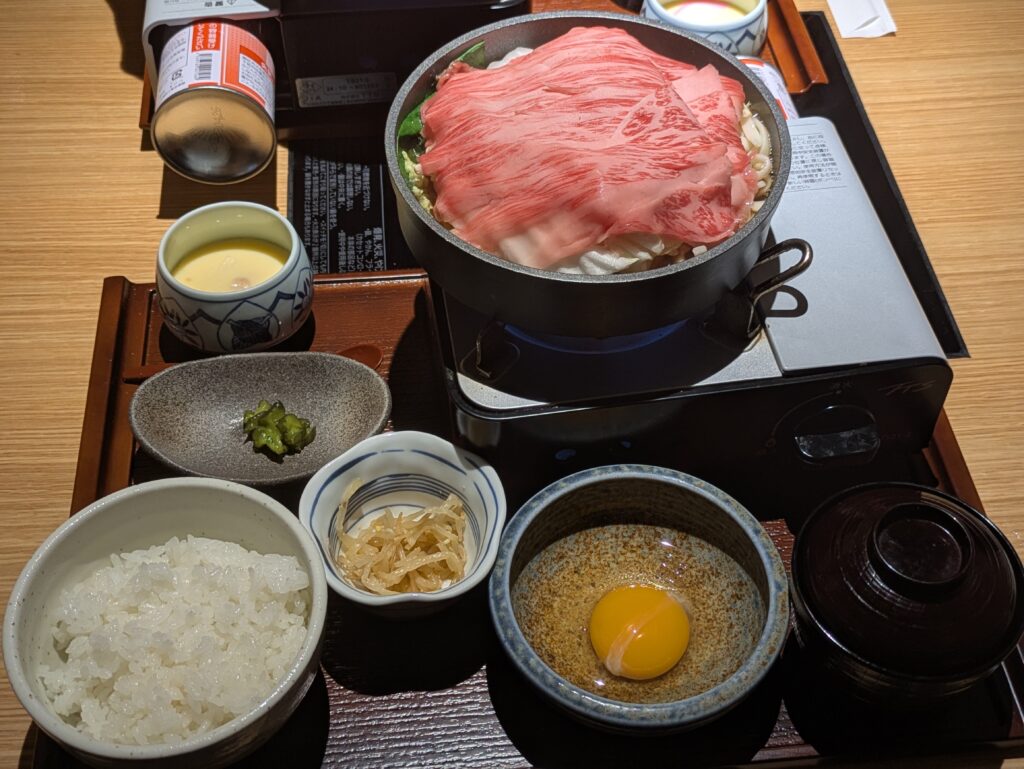 千宮すき焼き定食
