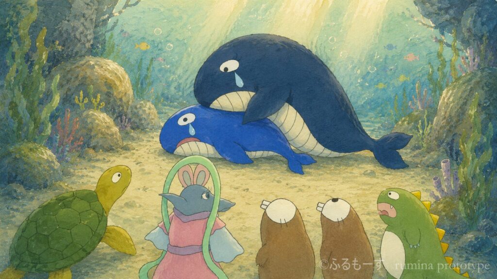 クジラ親子