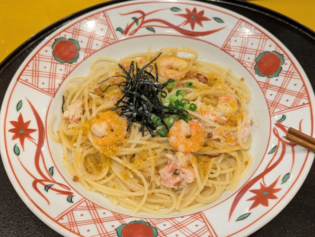 洋麺屋 五右衛門たっぷり海老とカラスミのペペロンチーノ