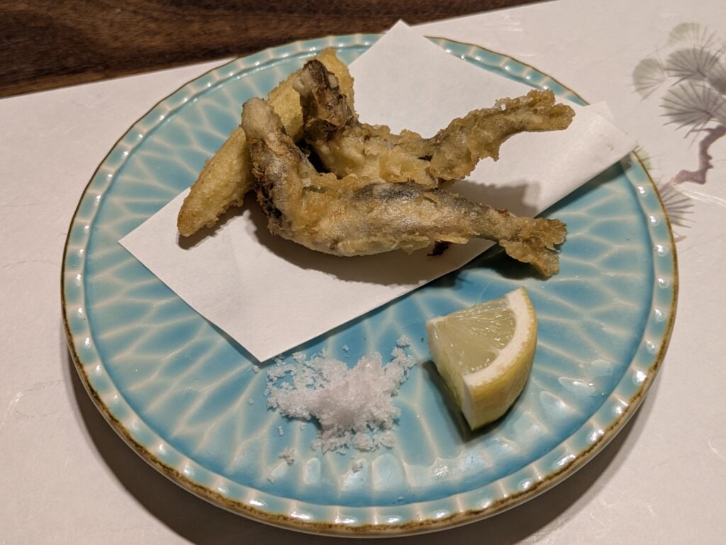 恵比寿屋 はなれアユの天ぷら