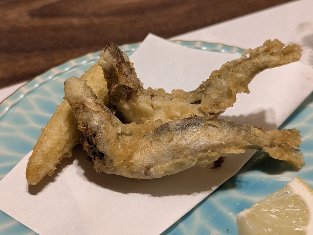 恵比寿屋 はなれアユの天ぷら