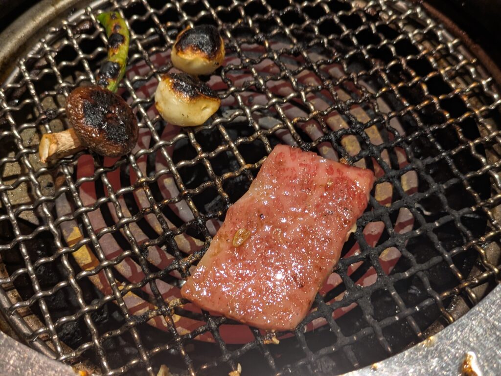 叙々苑焼肉網と肉
