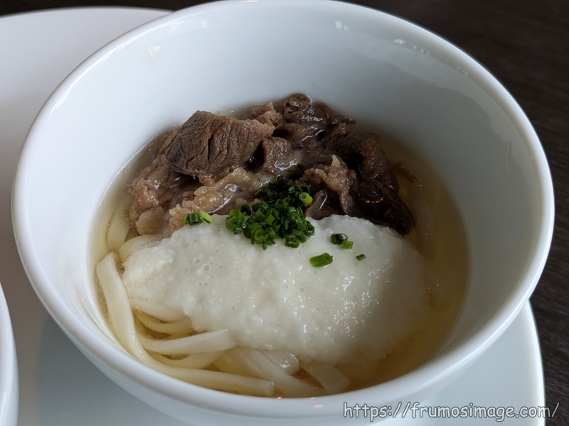 ホテルニューオータニビュッフェ黒毛和牛とろろ冷やしうどん