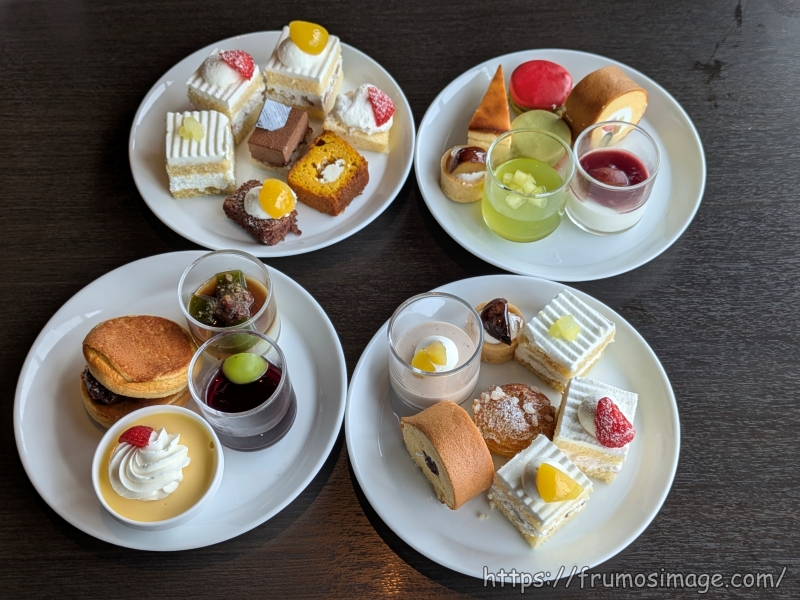 ホテルニューオータニビュッフェのケーキとデザート