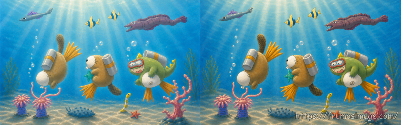 Stage4と最初のStage5の比較。幻想感や柔らかさの違いが分かる画像