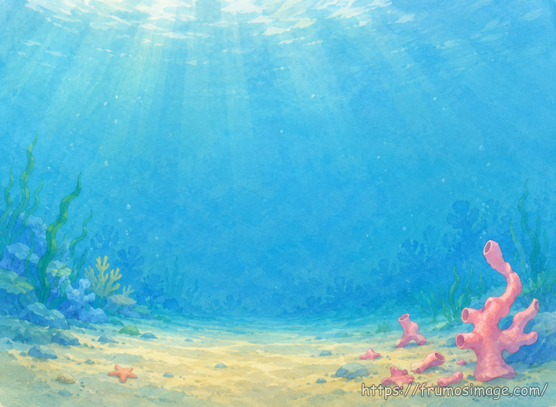 Stage2で生成した最初の海中背景